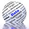 Data Sphere Definition Displays Digital Information Or Database