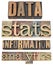 Data, stats, information, analytics