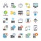 Data Storage and Databases Flat Icons