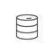 Data, storage line icon