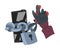 Data Theft. Hacker Wearing Gloves Breaking into Smartphone Vector Illustration