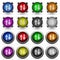 Data traffic glossy button set