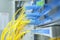 Data transfer by optical fibre