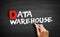 Data warehouse text on blackboard