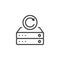 Database backup line icon