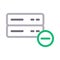 Database colour line vector icon