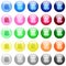 Database edit icons in color glossy buttons