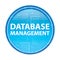Database Management floral blue round button