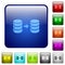 Database mirroring color square buttons