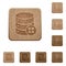 Database modules wooden buttons