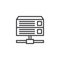 Database server line icon