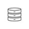 Database server outline icon