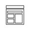 Database, server, template icon - Vector. Database vector icon
