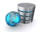Database storage concept, cloud computing.