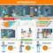 Datacenter Engineers Infographic Concept