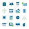 Datacenter Flat Icon Set