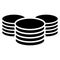 Datacenter, HDD, hard disk drive webhosting icon, symbol. Archive, recovery, mainframe tech, technology icon. Database, databank