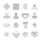 Datacenter Linear Icons Set