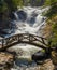 Datanla waterfall flow of water powerful Selfoss cascade