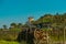 DATCA, MUGLA, TURKEY: The old Turkish windmill Datca Vineyard, now a cafe and wine tasting.