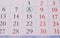 The date in the blue circle in the calendar