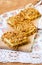 Date, fig and orange oatmeal bars