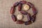 Date fruit and cookies form Ying-yang as icon of harmony and ba