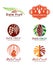 Date Palm Fruit logo vector set design