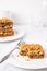 Date squares or Matrimonial cake a traditional Canadian baked dessert