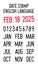 Date stamp English language