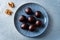 Dates walnuts chocolate raw balls