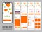 Dating app user interface layout for responsive mobile app.