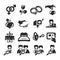 Dating icon set