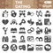 Dating line icon set, love and realtionship symbols collection or sketches. Love affair glyph with headline linear style