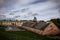 Daugavpils fortress, scene with nice clouds.