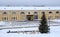 Daugavpils, Latvia, Europe. Daugavpils Mark Rothko Art Centre in winter. It is multi-functional contemporary art and culture centr