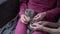 A daughter checks on her old mother in a nursing home and brings in a kitten for therapy for senile dementia. Two