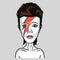 David Bowie Pop Art Vector Portrait