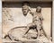 David with the Head of Goliath, marble relief on the facade of the Milan Cathedral