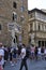 David and Hercules Statues front of Palazzo Vecchio from from Piazza della Signoria Square of Florence Metropolitan City. Italy