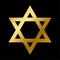 David star symbol isolated judaism sign outline