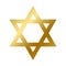 David star symbol isolated judaism sign outline