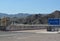 Davis Dam Reclamation Sign, road closed. Arizona USA