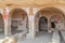 DAVIT GAREJA, GEORGIA - JULY 16, 2017: Cave refectory of Udabno cave monastery at Davit Gareja monastic complex in Georg