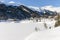 Davoser see Lake Davos, Davos during winter, Switzerland