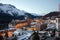 At dawn. Amazing mountain scenery from St. Moritz, Switzerland.