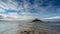 Dawn breaking at St Michael`s Mount, Mounts Bay, Cornwall