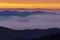 Dawn, from Clingman`s Dome Great Smoky Mountains