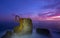 Dawn in the Comb of the Wind Peine del Viento in Spanish sculpture in San Sebastian