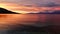 Dawn and Emerging Sunrise, Dramatic Light on Gulf of Corinth Bay, Greece